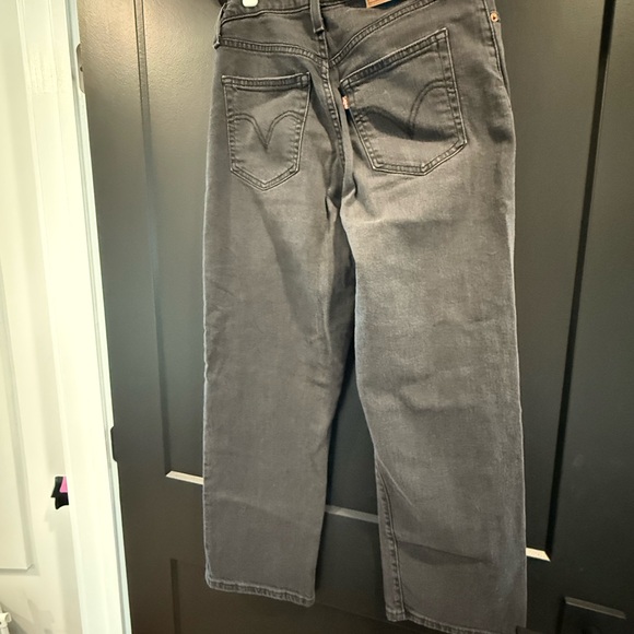 Levi Ribcage Straight Ankle Jeans - Black - Picture 6 of 6